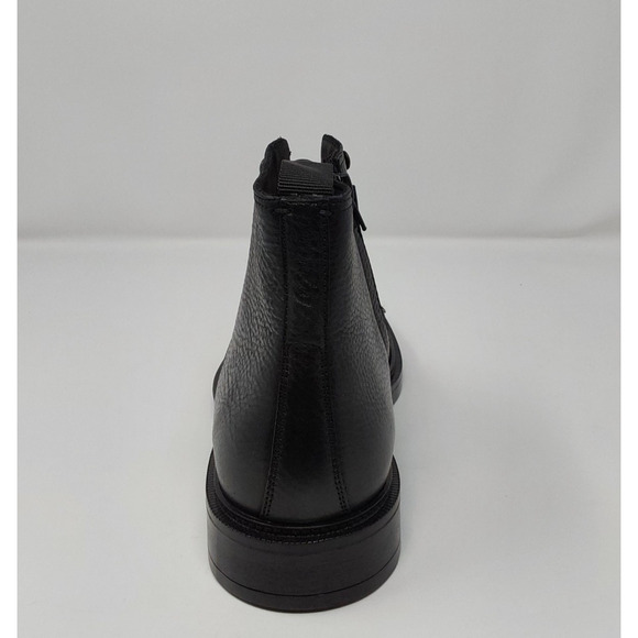 Aldo Black Leather Cap Toe Ankle Boots Mens Size 9 Lace Up Zip Portugal main image 13